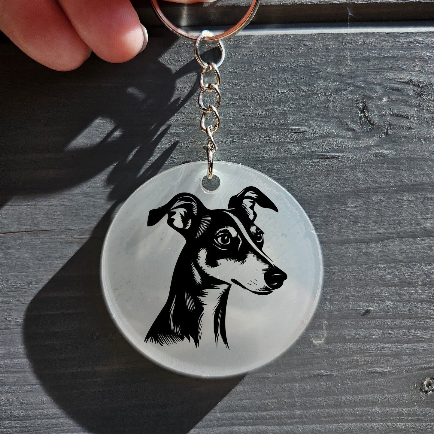 Whippet Keyring