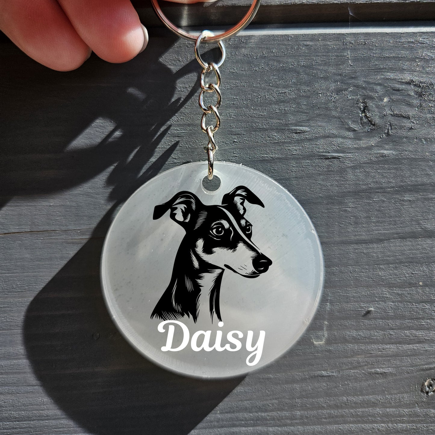 Whippet Keyring