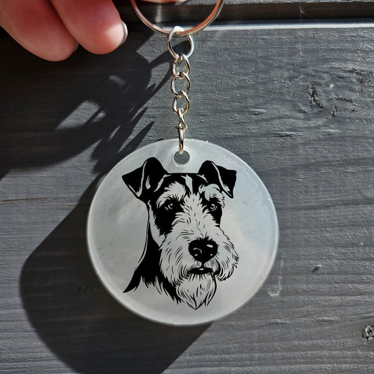 Wire Fox Terrier Keyring