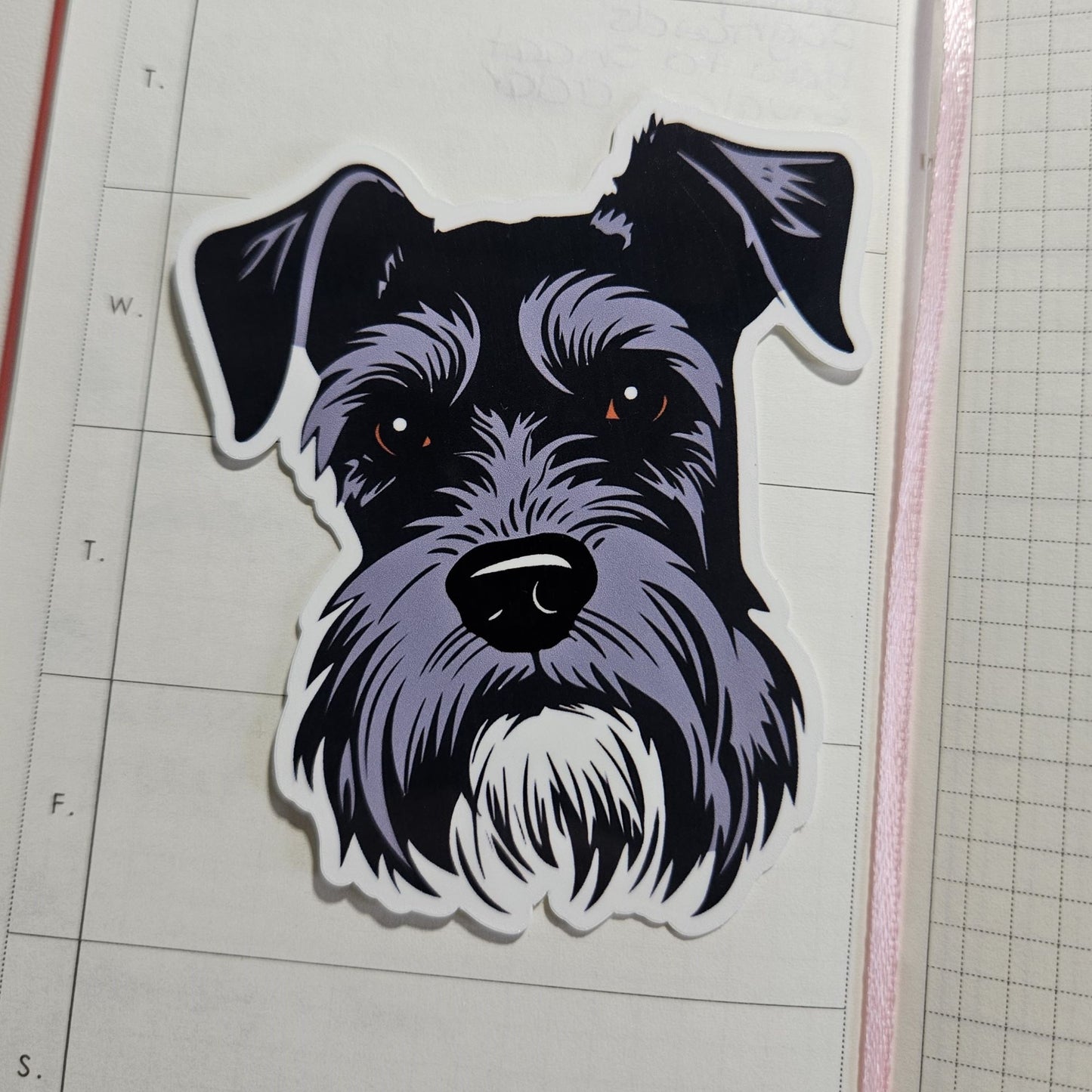 Miniature Schnauzer Die Cut Sticker