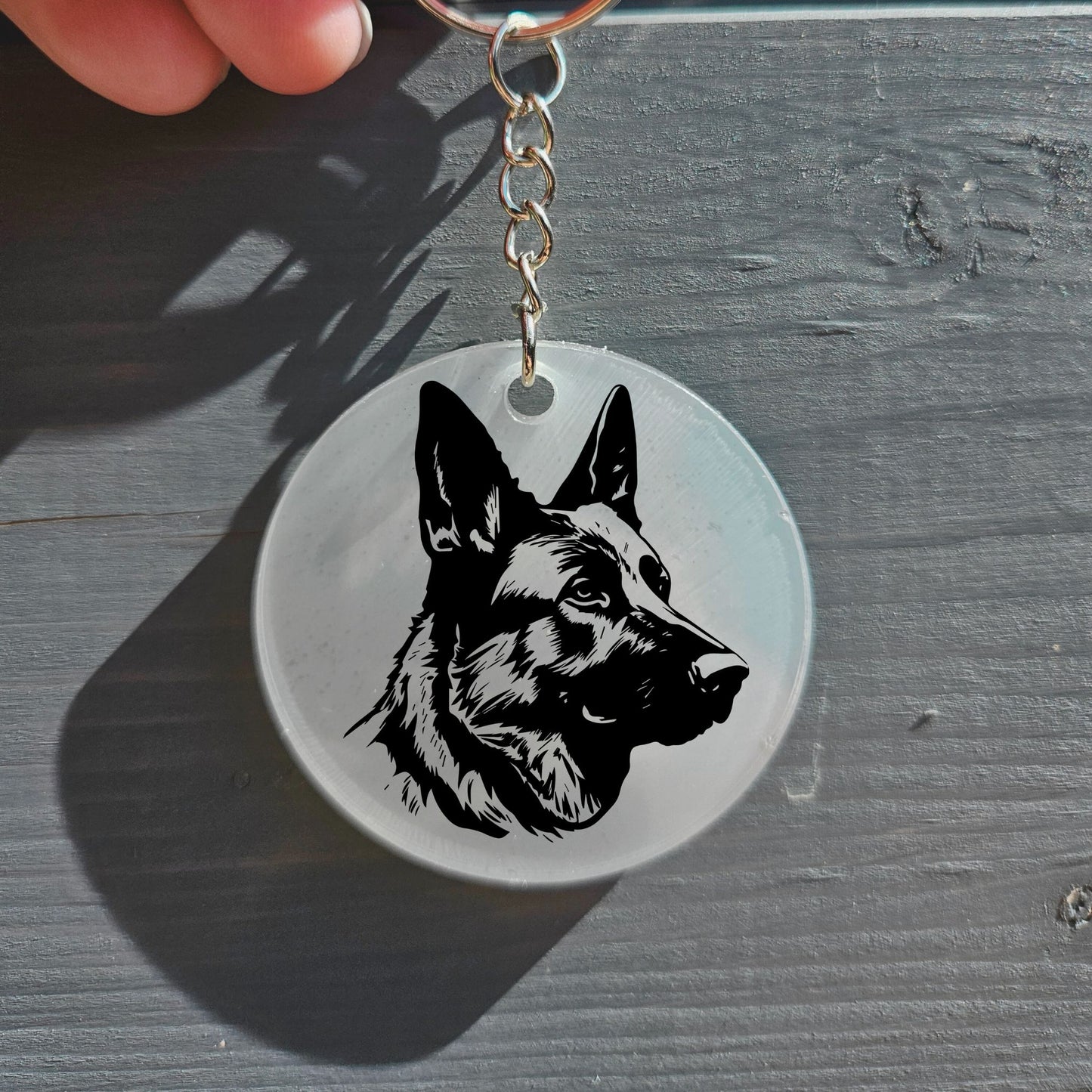 German Shepherd Keyring