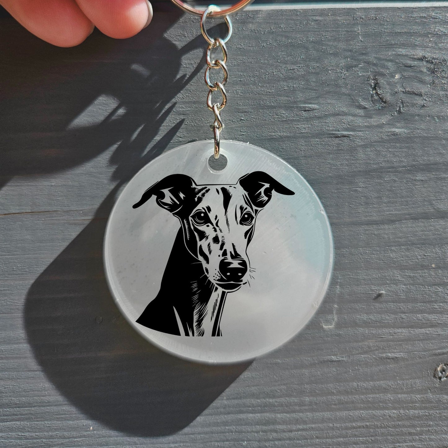 Greyhound Keyring