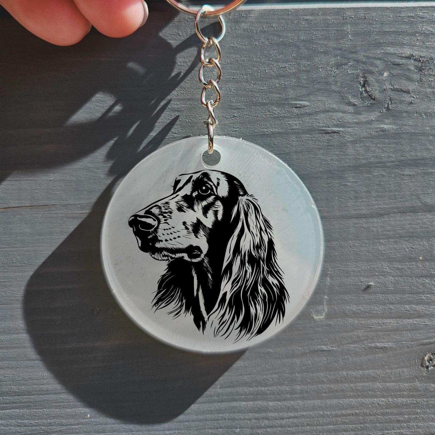 Afghan Hound Keyring