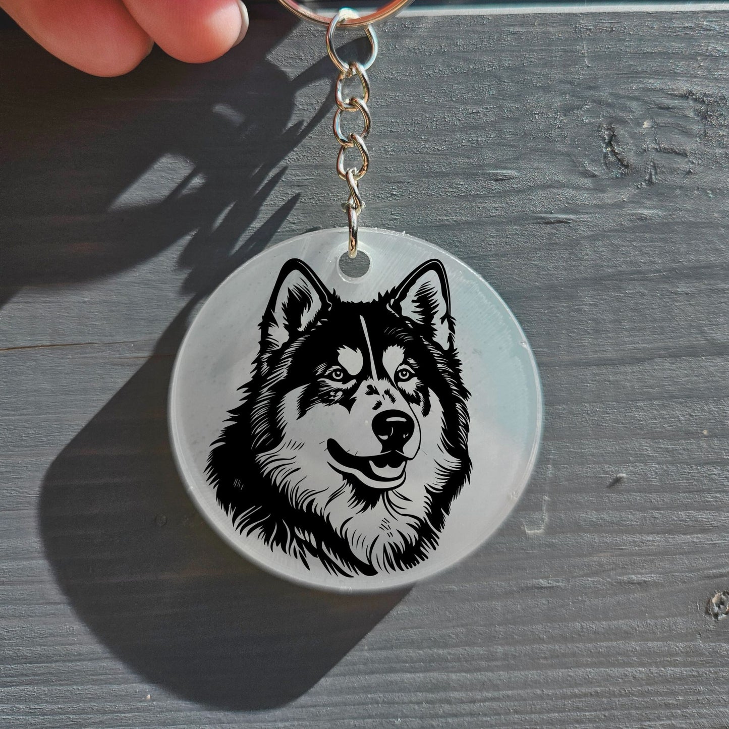 Alaskan Malamute Keyring