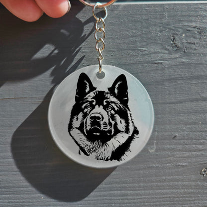 American Akita Keyring