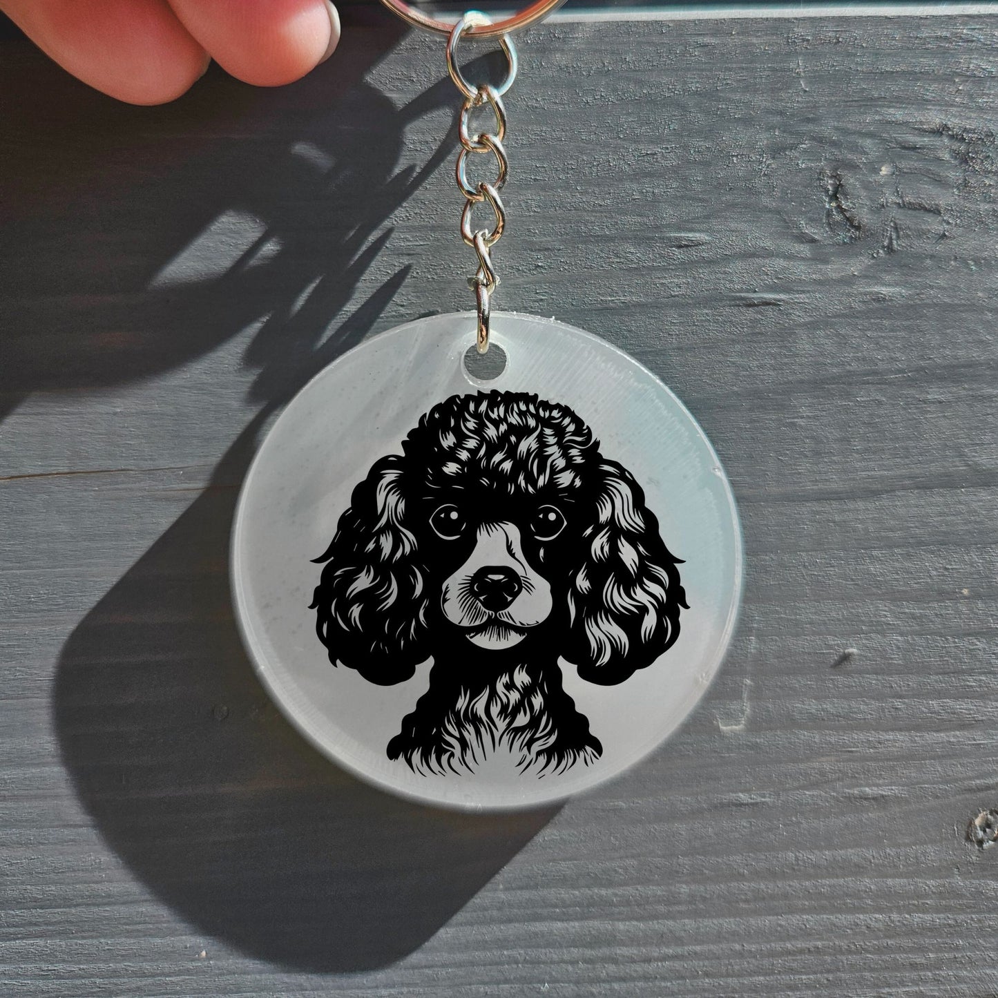 Toy Poodle Keyring