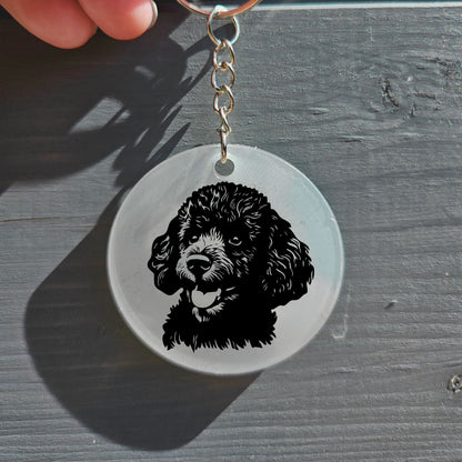 Miniature Poodle Keyring