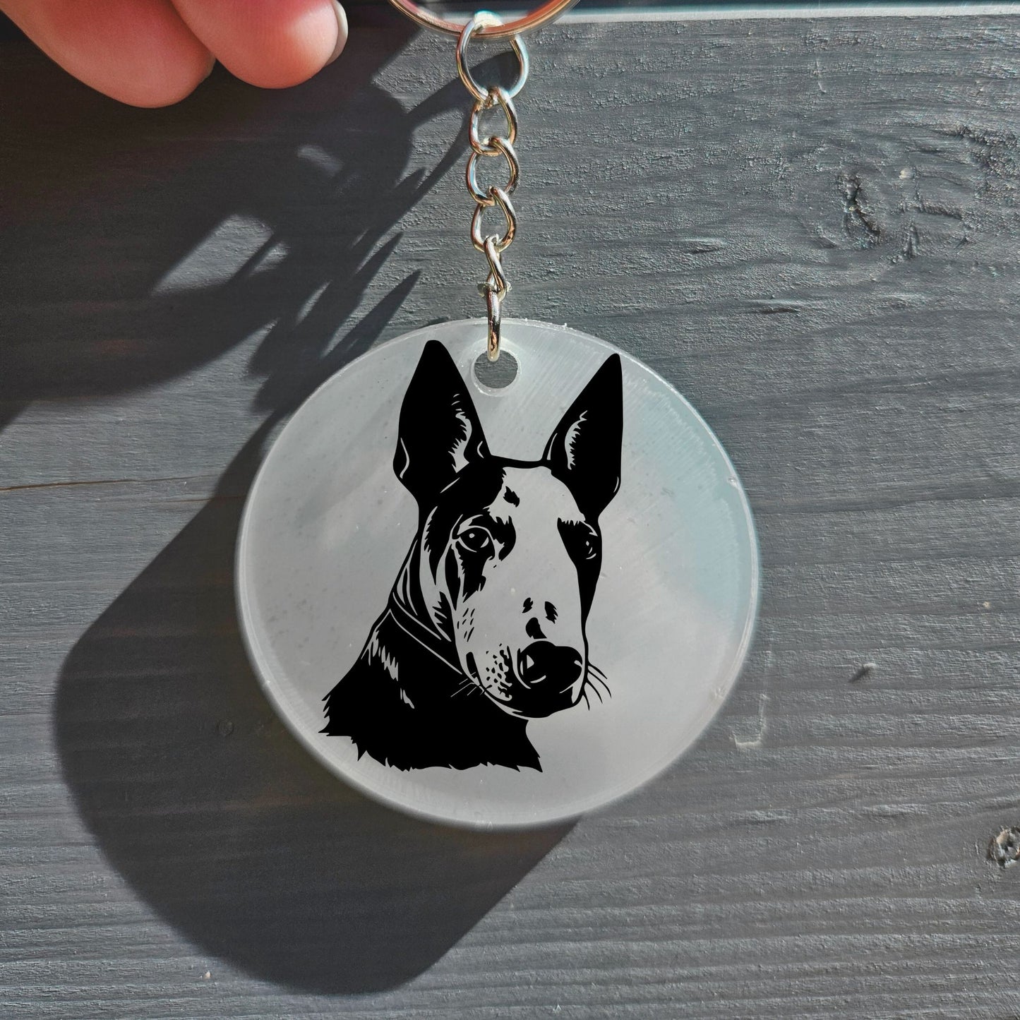 Bull Terrier Keyring