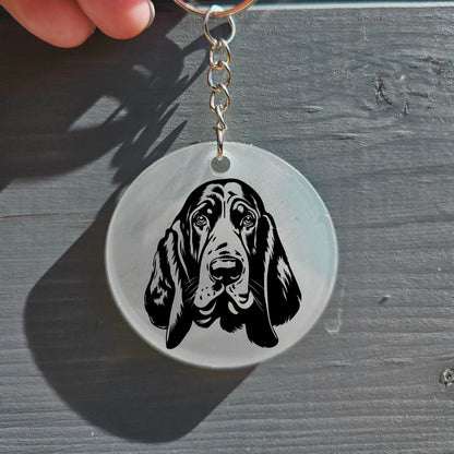 Basset Hound Keyring