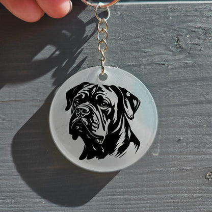 American Bulldog Keyring