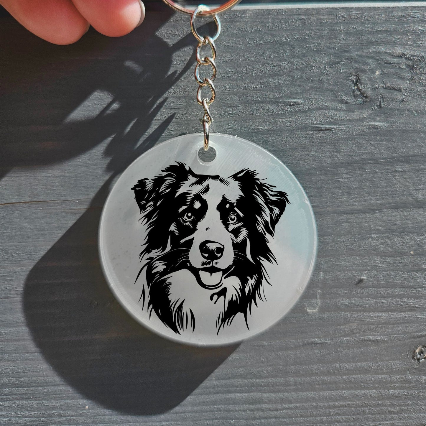 Australian Shepherd Keyring