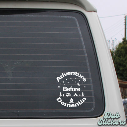 Adventure Before Dementia Decal