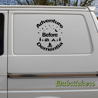 Adventure Before Dementia Decal