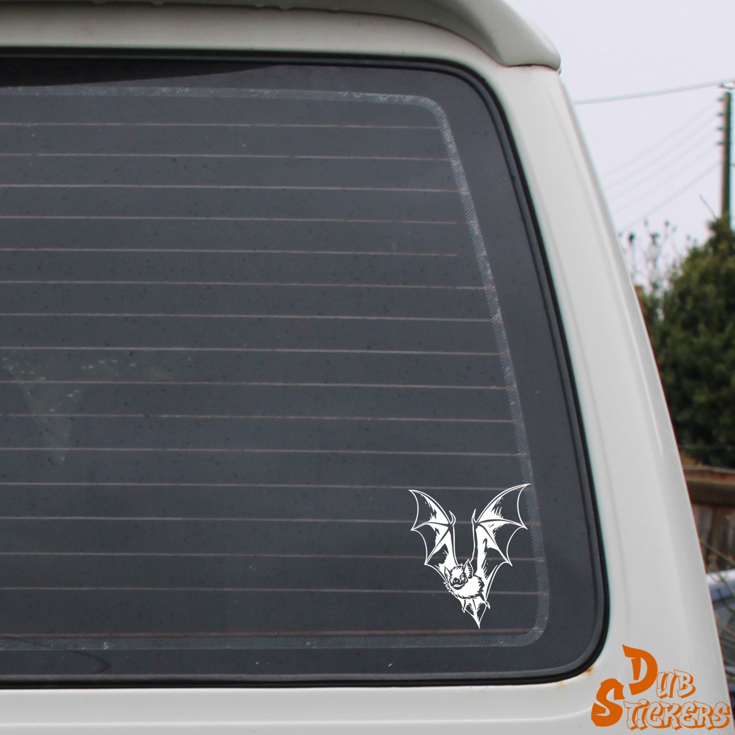 Flying Bat Vinyl Waterpoof Sticker Campervan Laptop Window