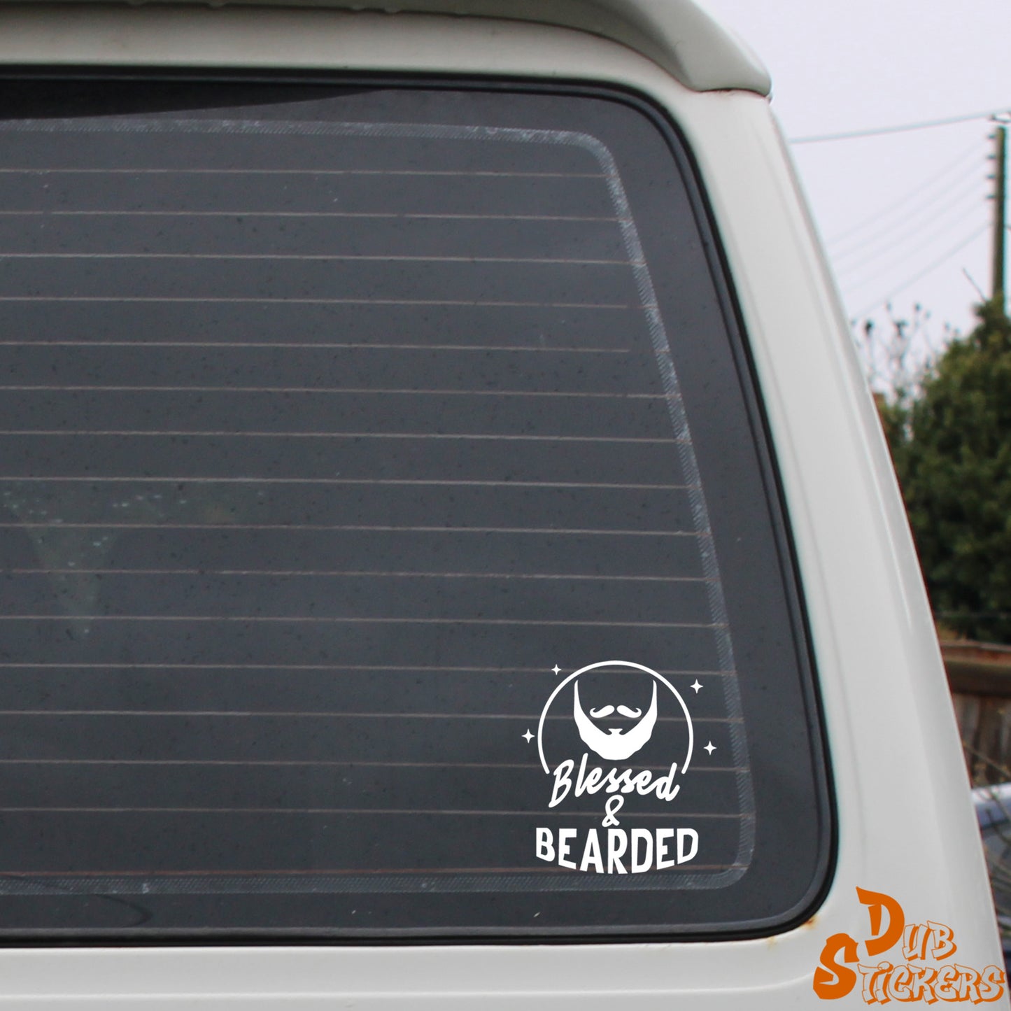 Blessed & Bearded Decal