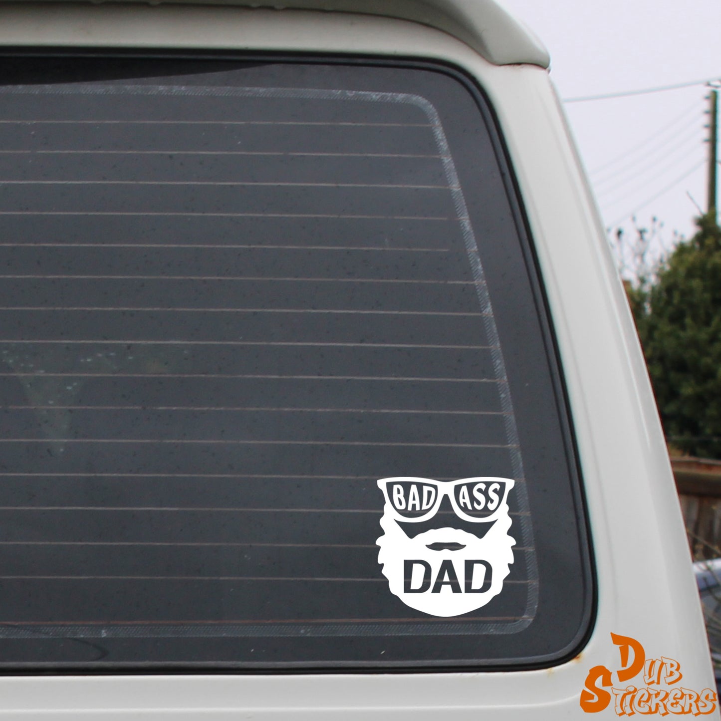 Bad Ass Dad Bearded Decal