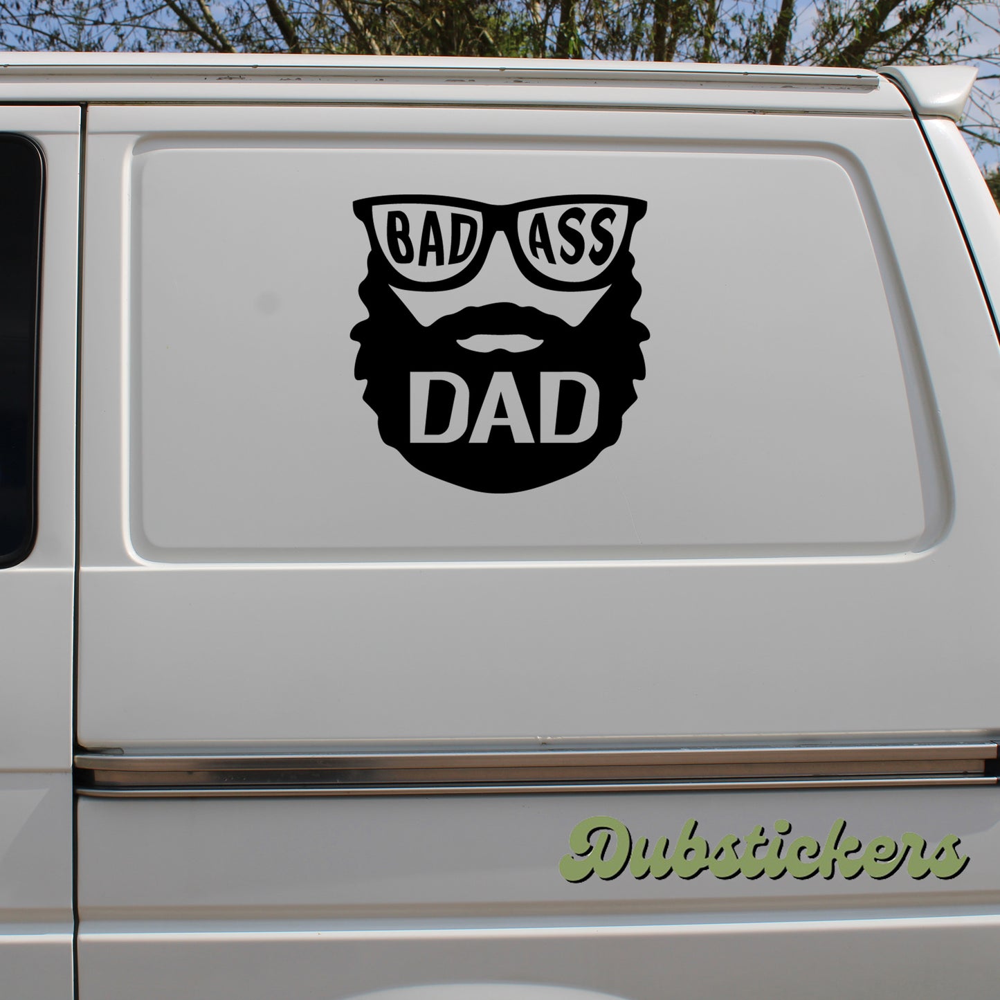 Bad Ass Dad Bearded Decal