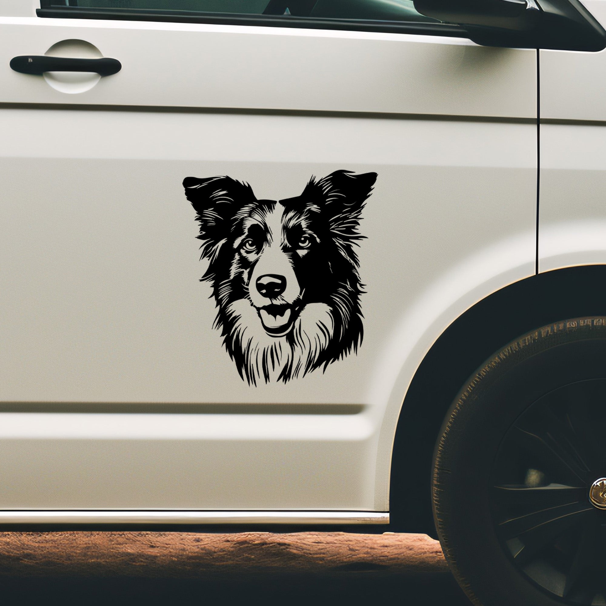 Border collie car decal hotsell