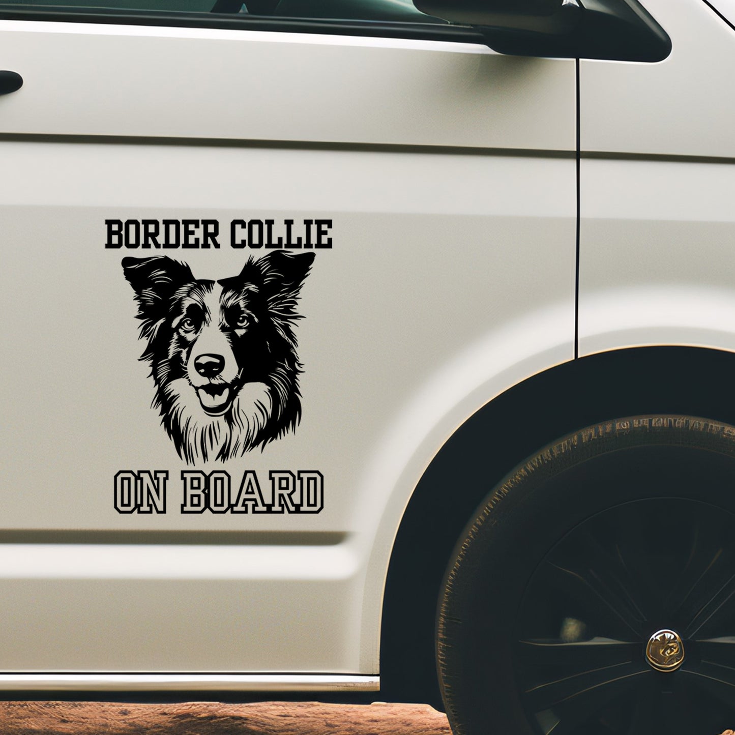 Border Collie On Board Decal