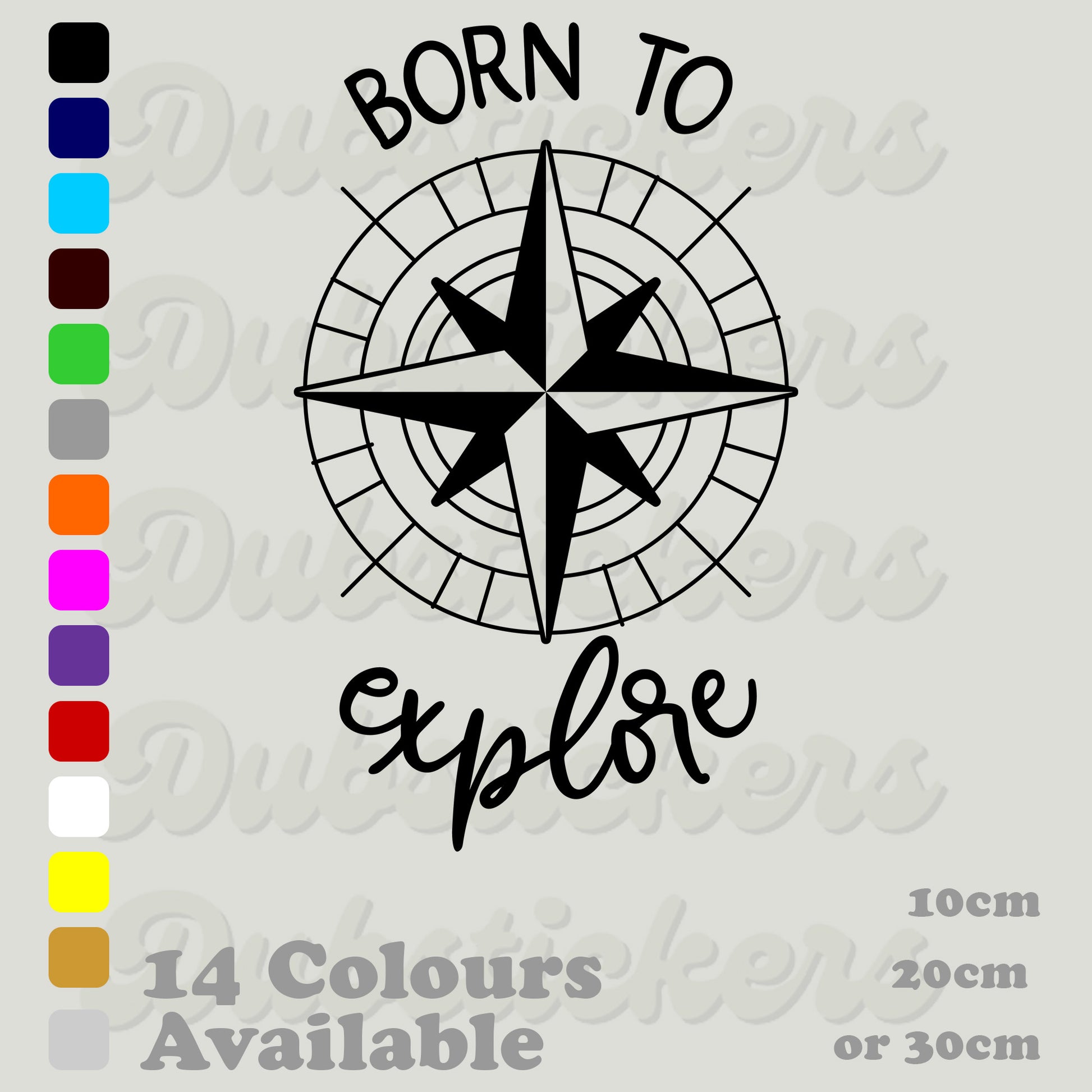 Compass with born to explore 