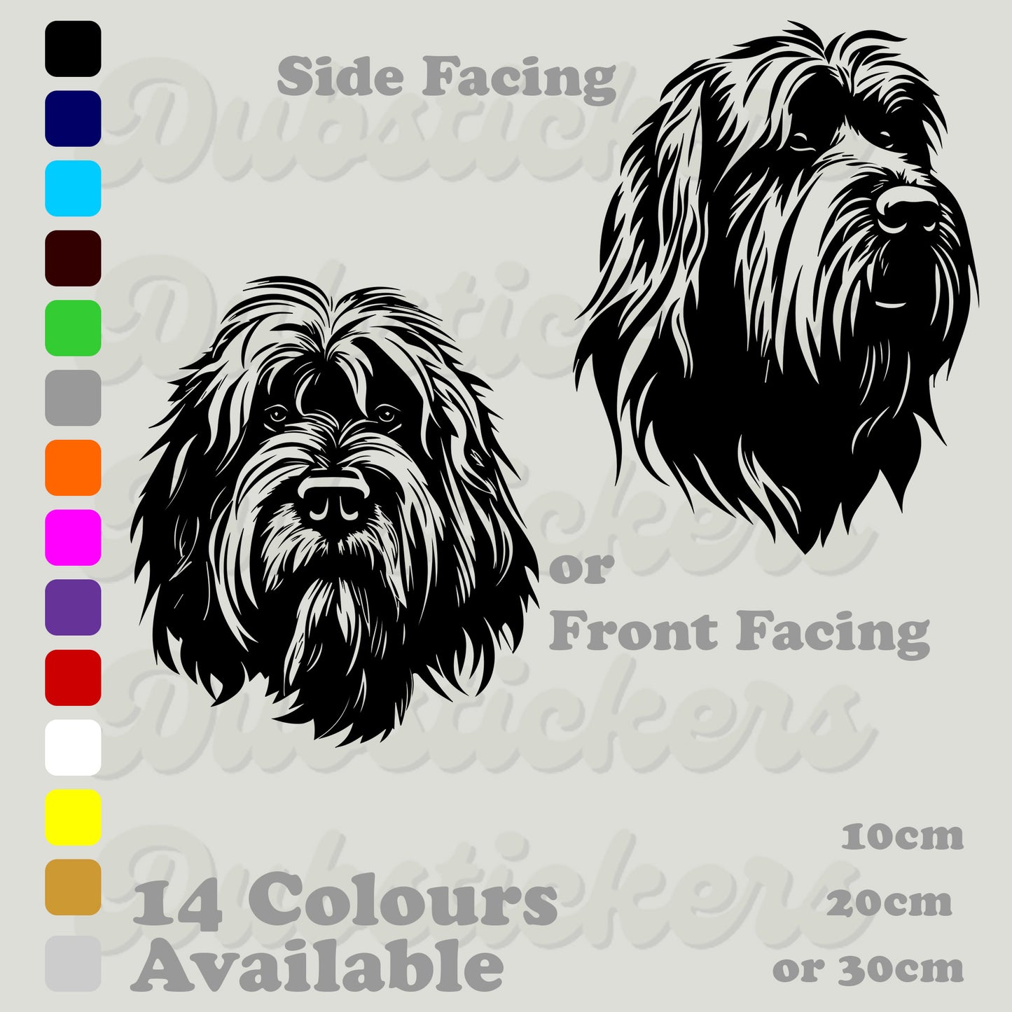 Briard Decal