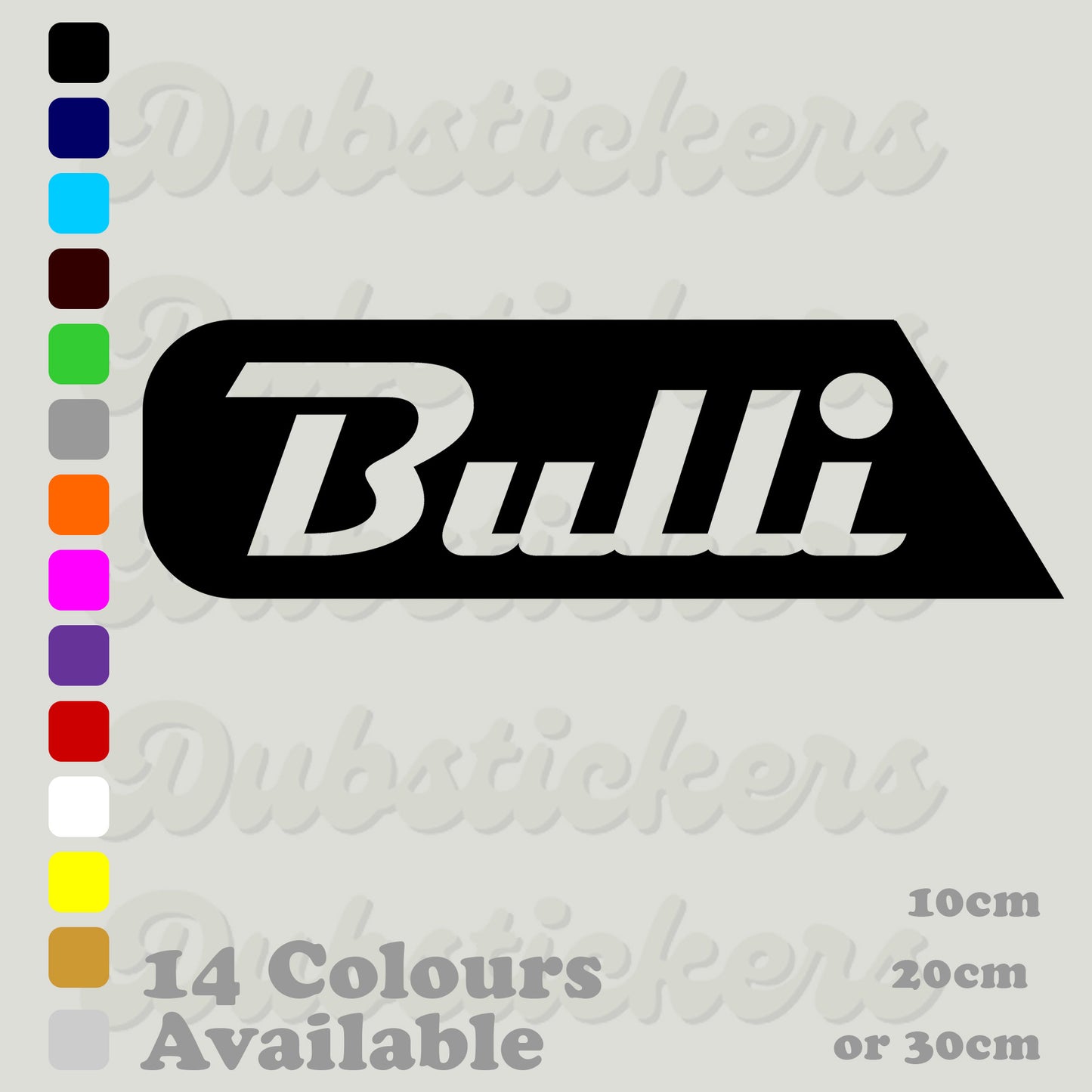 Bulli VW Van decal