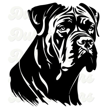 Cane Corso Dog Head Decal