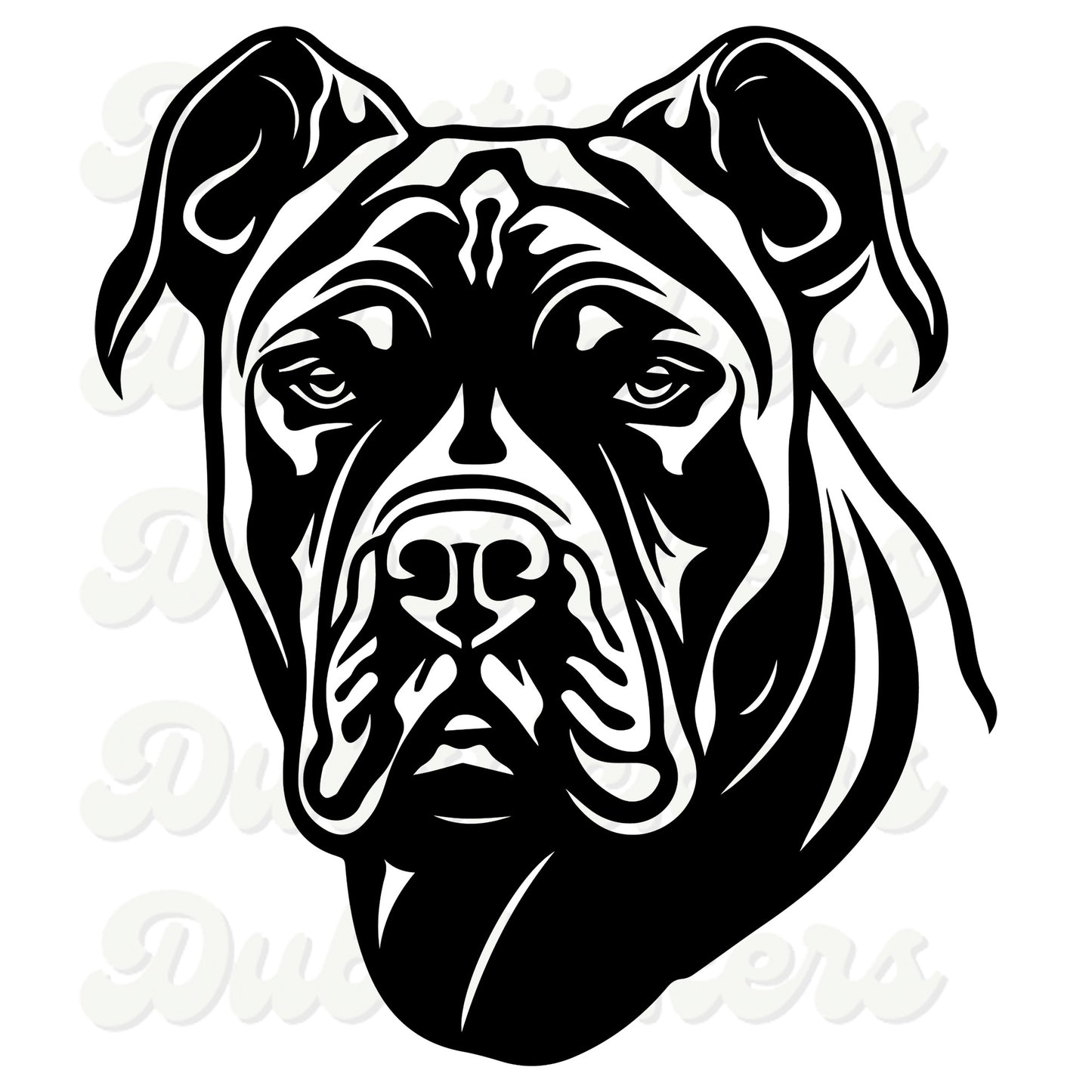 Cane Corso Dog Head Decal