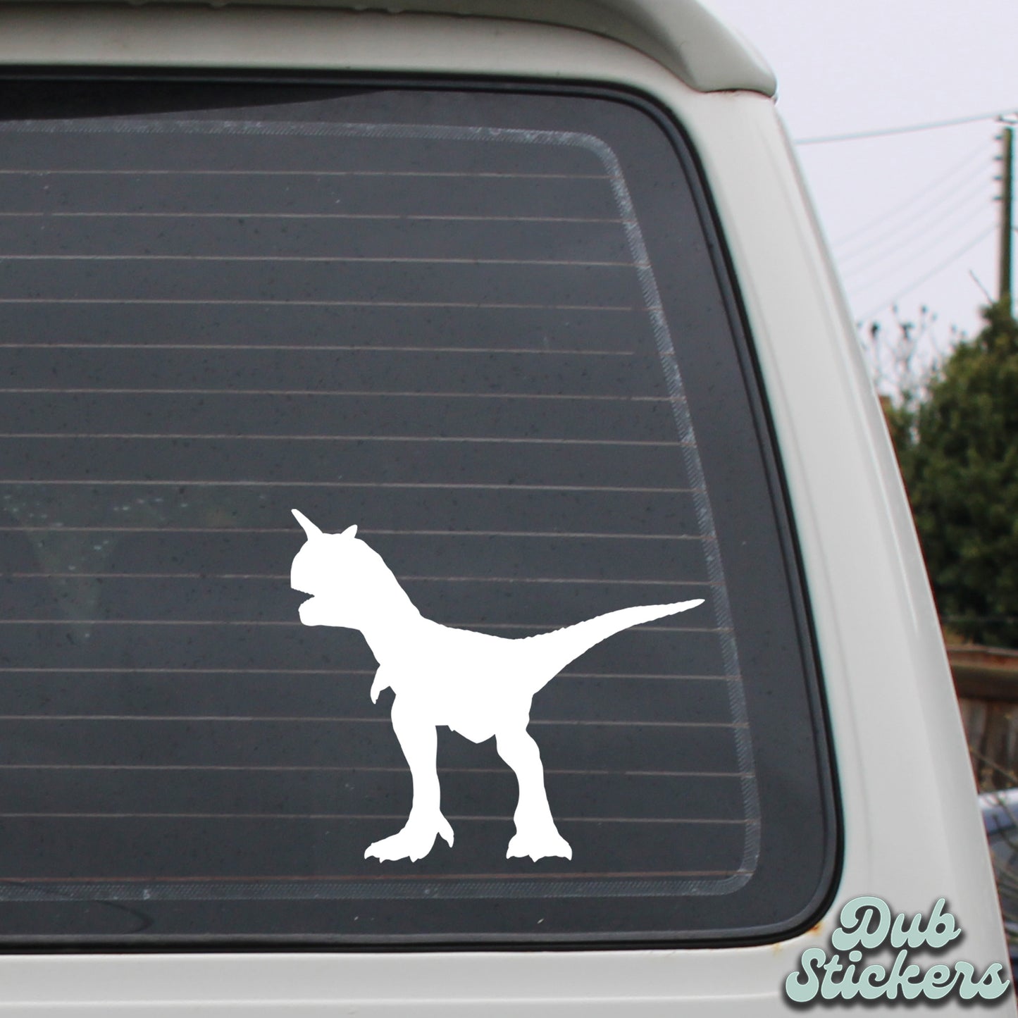 Carnotaurus Dinosaur Silhouette Decal