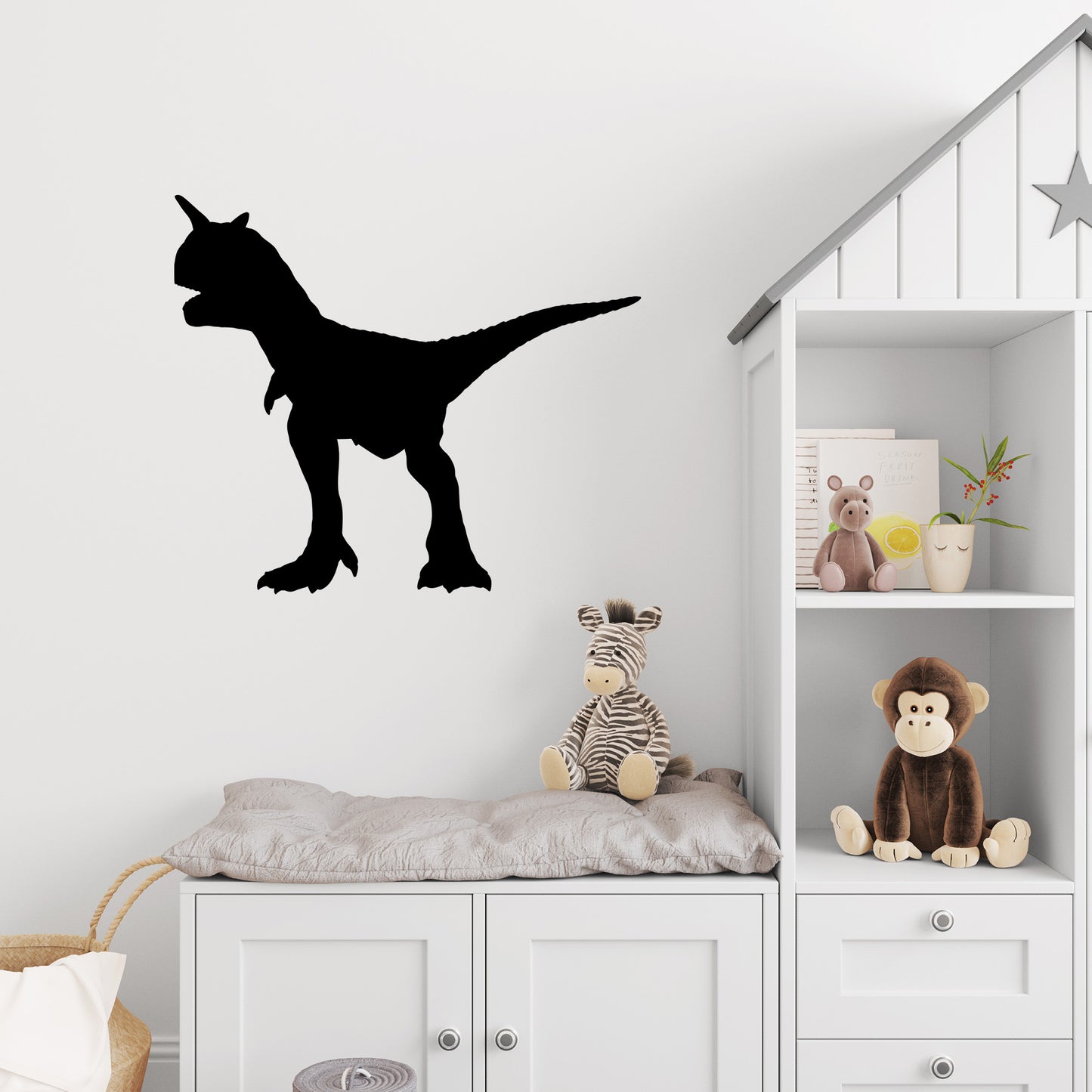 Carnotaurus Dinosaur Silhouette Decal