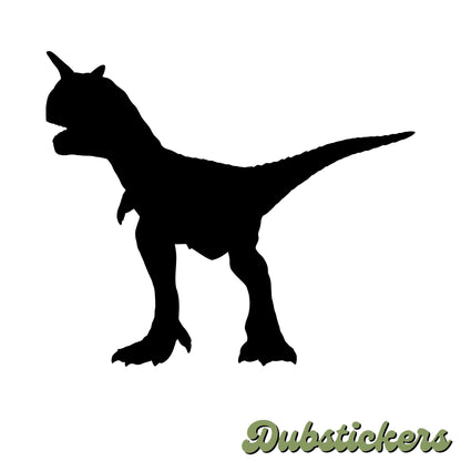 Carnotaurus Dinosaur Silhouette Decal