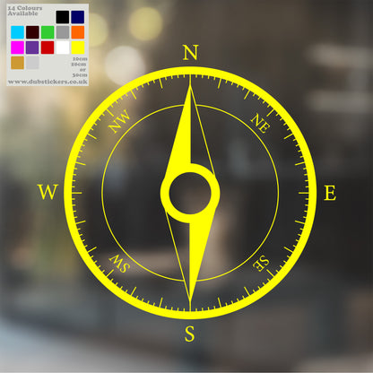 Classic Compass Rose Decal