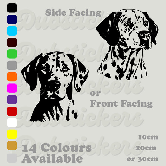 Dalmation Dog Head Decal