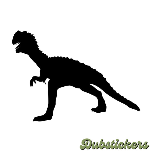 Dilophosaurus Dinosaur Silhouette Decal Vinyl Waterpoof Sticker Campervan Laptop Window