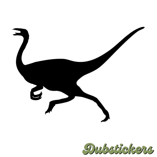 Gallimimus Dinosaur Silhouette Decal Vinyl Waterpoof Sticker Campervan Laptop Window