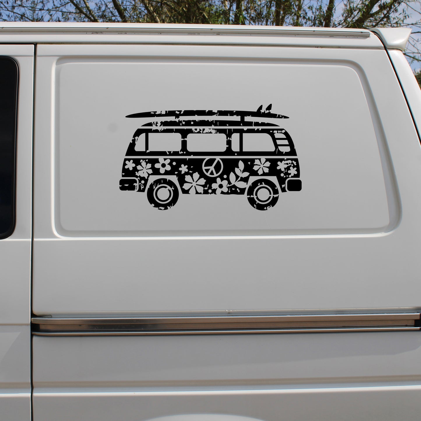 Surf Board Hippie Bus Decal