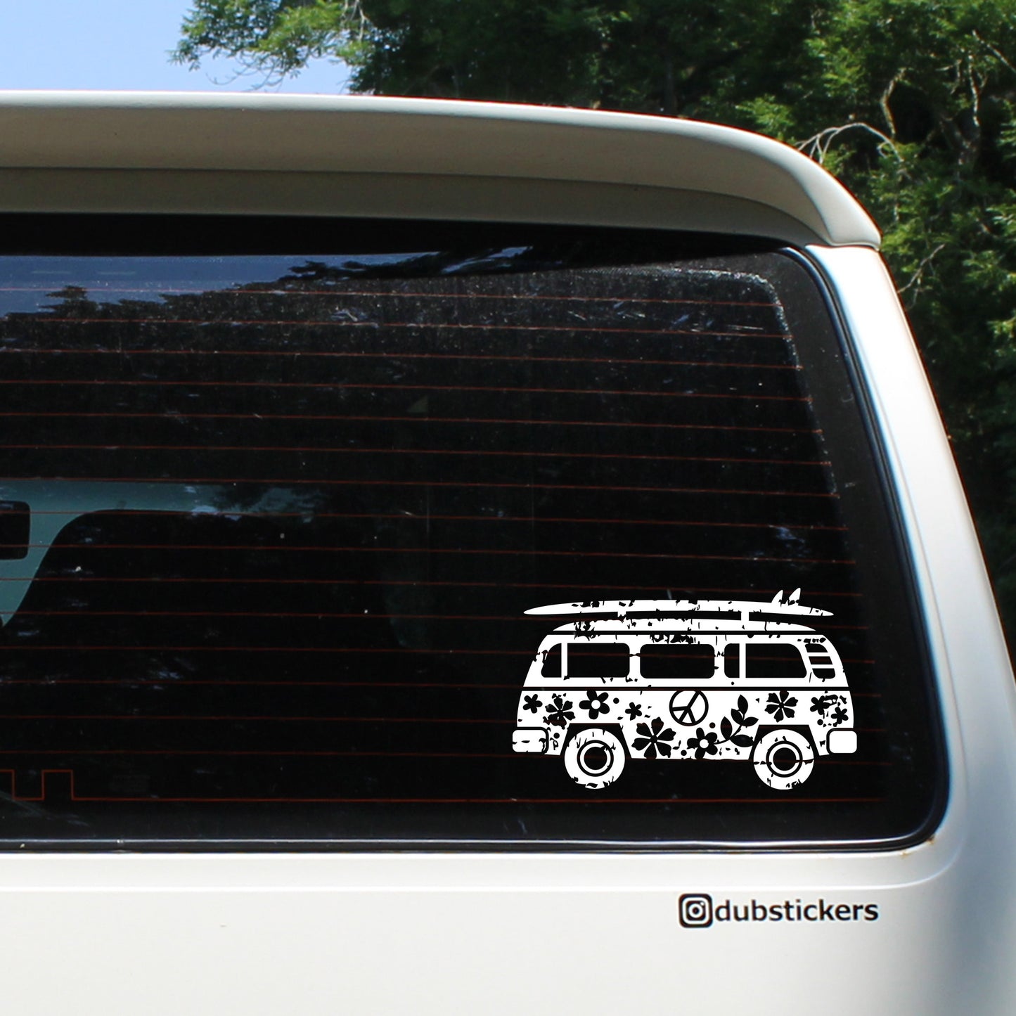 Surf Board Hippie Bus Decal