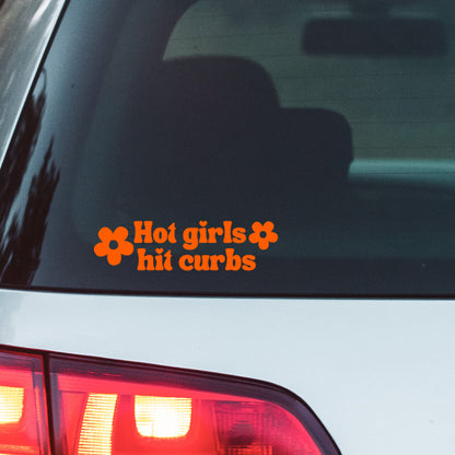 Hot Girls Hit Curbs Decal