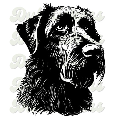 Irish Wolfhound Dog Head Decal