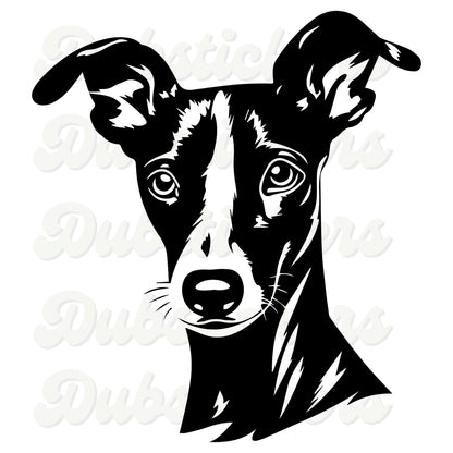 Italian Greyhound Dog Head Decal