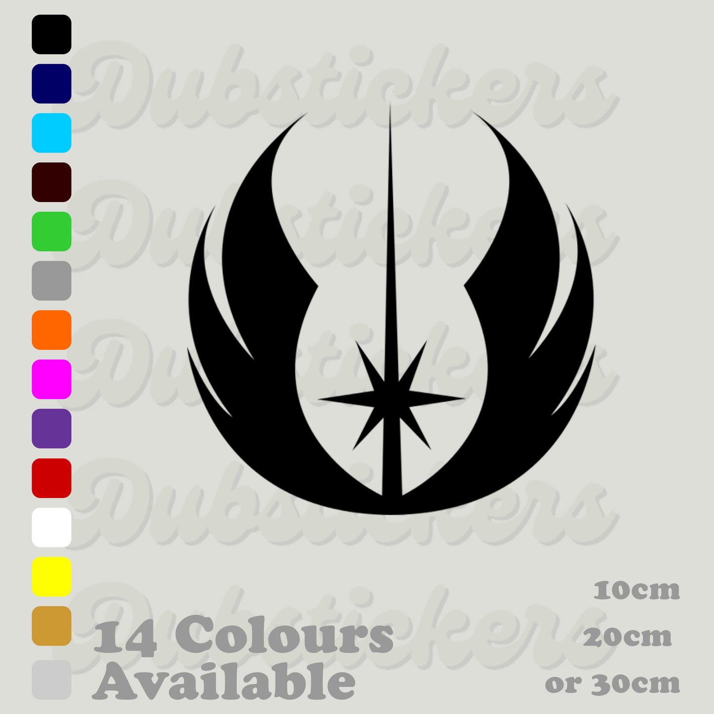 Jedi Order Emblem Decal