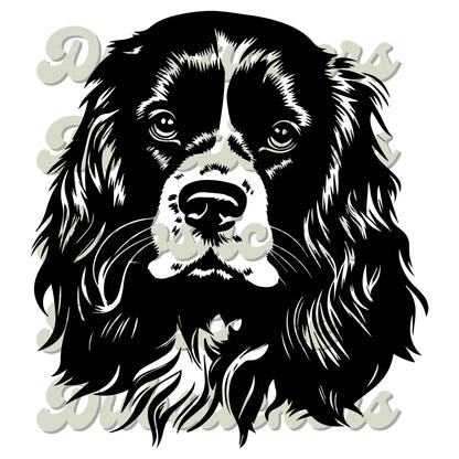 Cavalier King Charles Spaniel Dog Head Decal