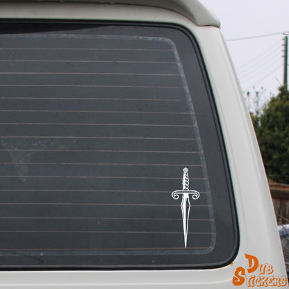 Dagger Knife Decal Vinyl Waterpoof Sticker Campervan Laptop Window