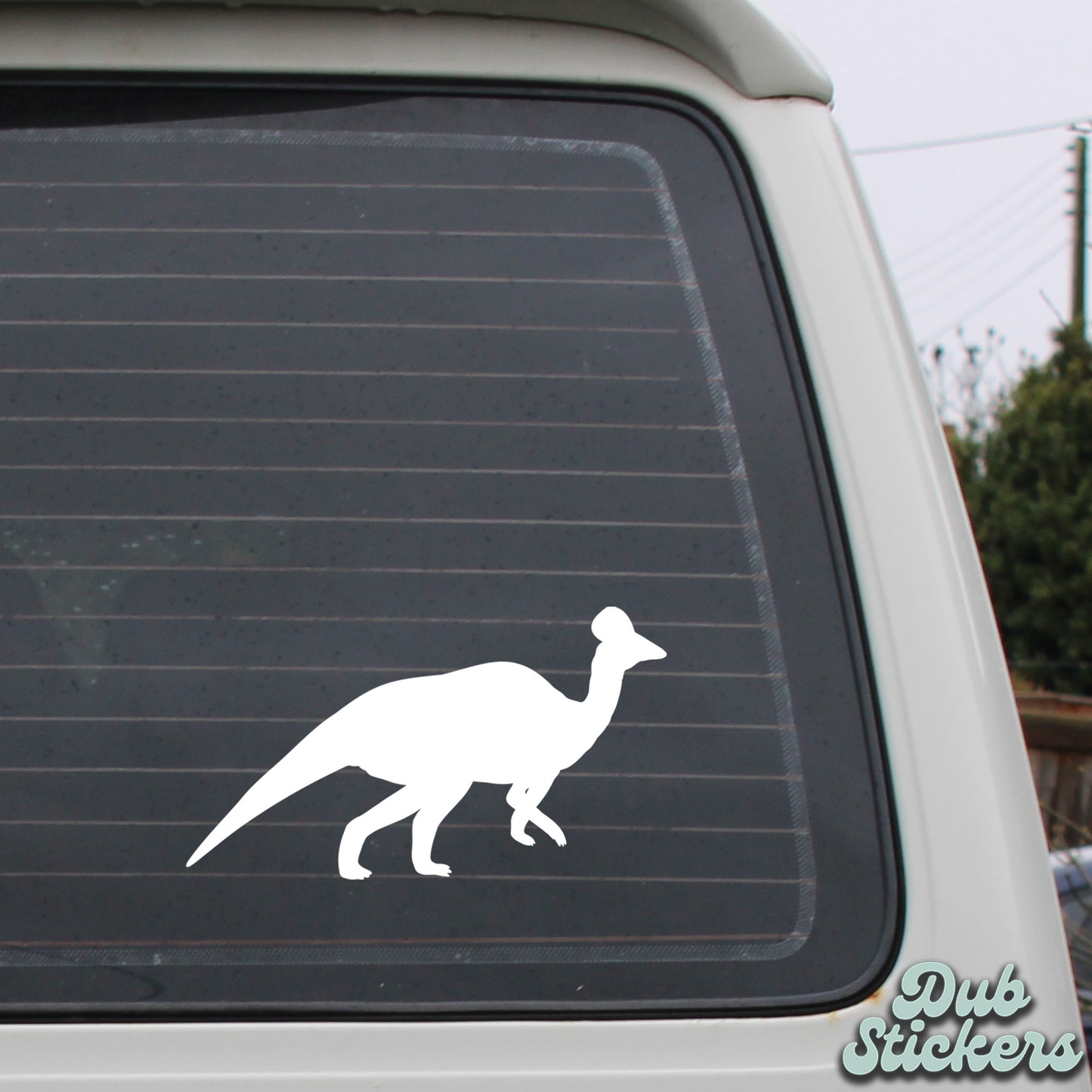 Kritosaurus Dinosaur Silhouette Decal Vinyl Waterpoof Sticker Campervan Laptop Window