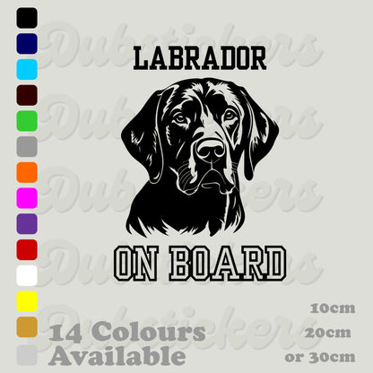 Labrador On Board Decal