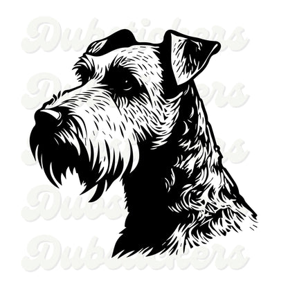 Lakeland Terrier Dog Head Decal