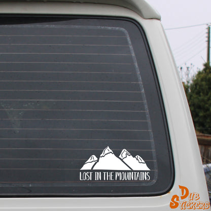 Lost In The Mountains Decal Vinyl Waterpoof Sticker Campervan Laptop Window