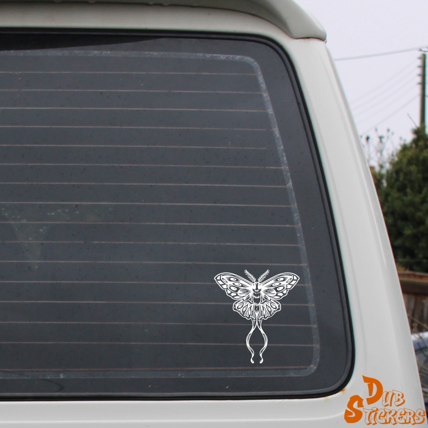 Moth Decal Vinyl Waterpoof Sticker Campervan Laptop Window