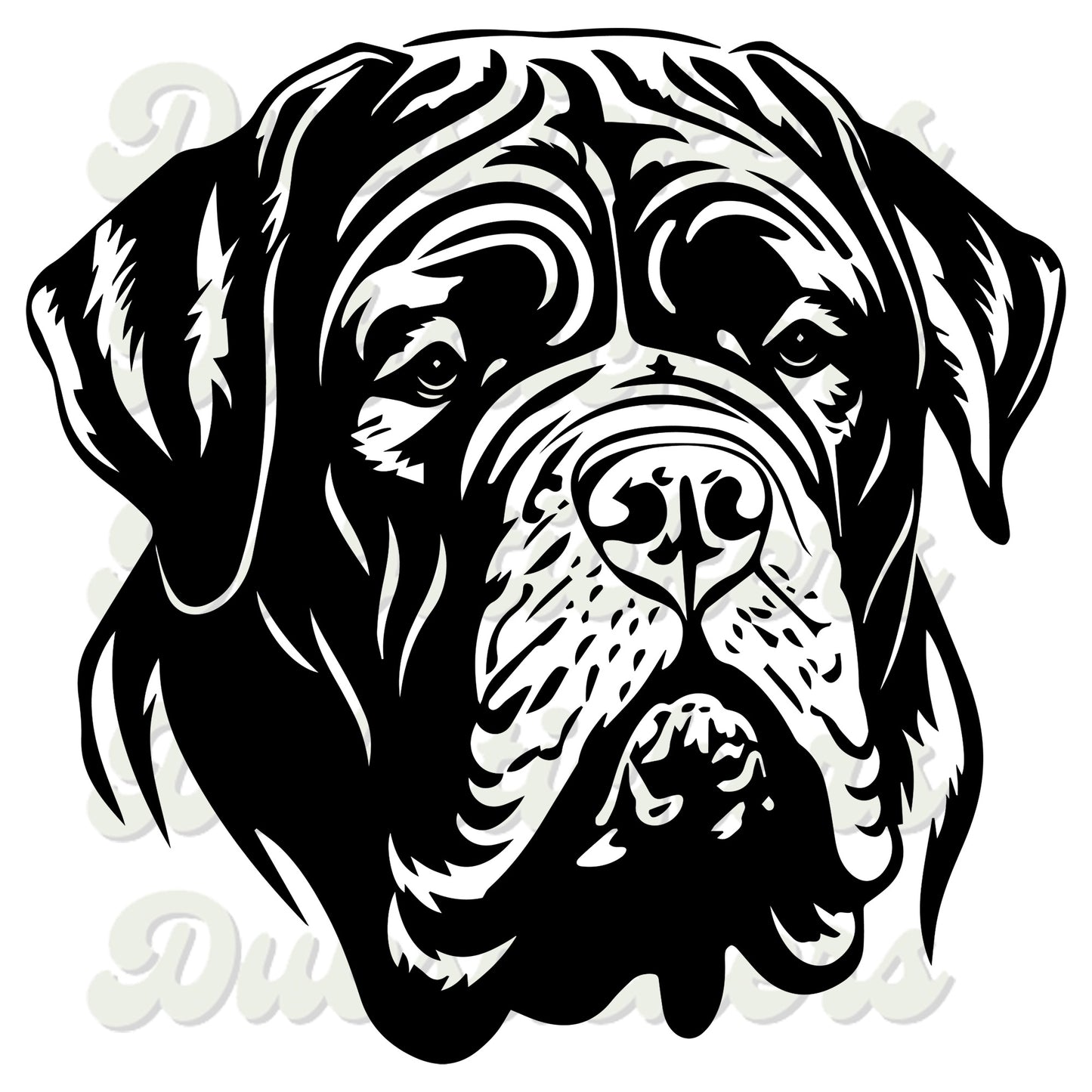 Italian Neapolitan Mastiff Dog Head Decal