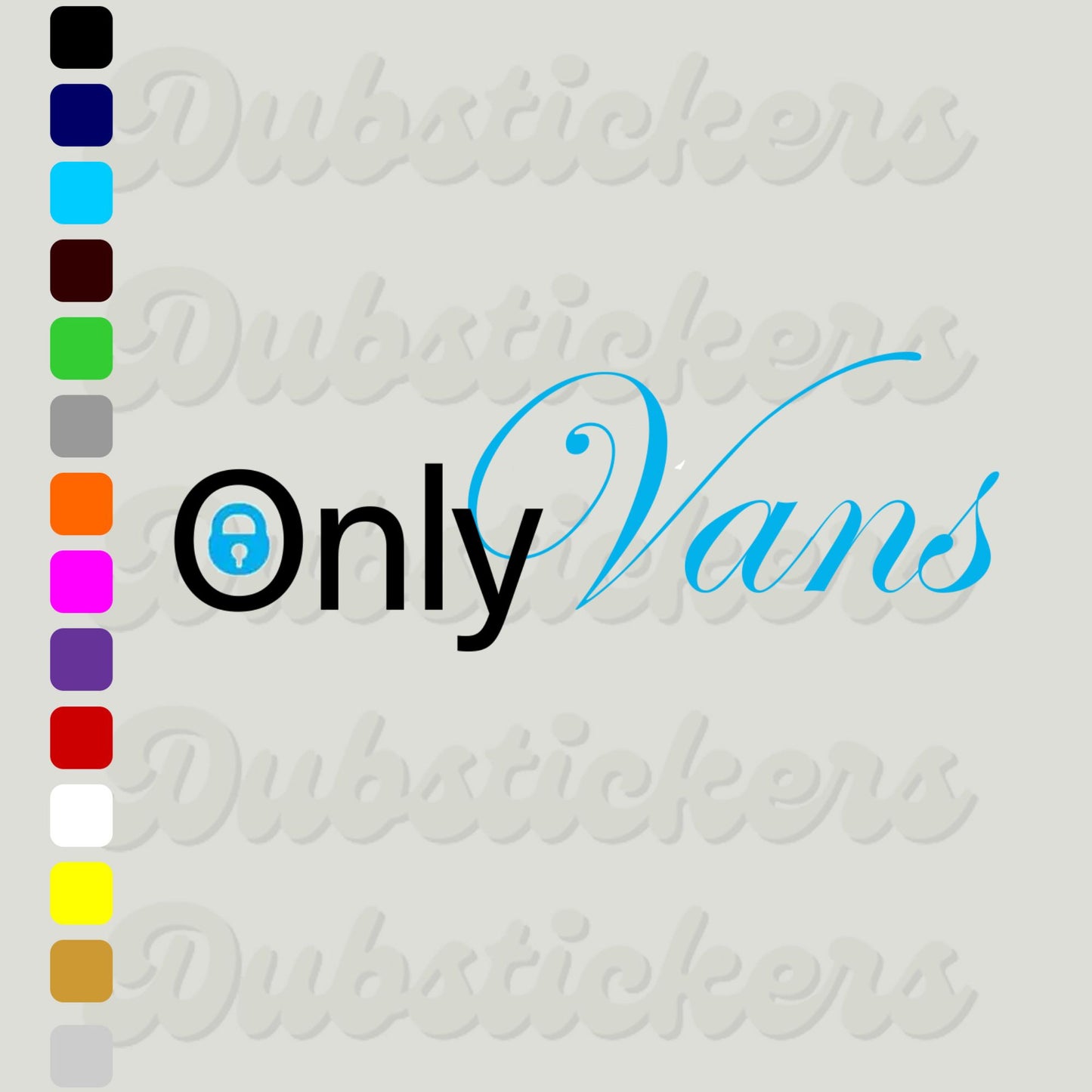 Only Vans (Only Fans) Decal